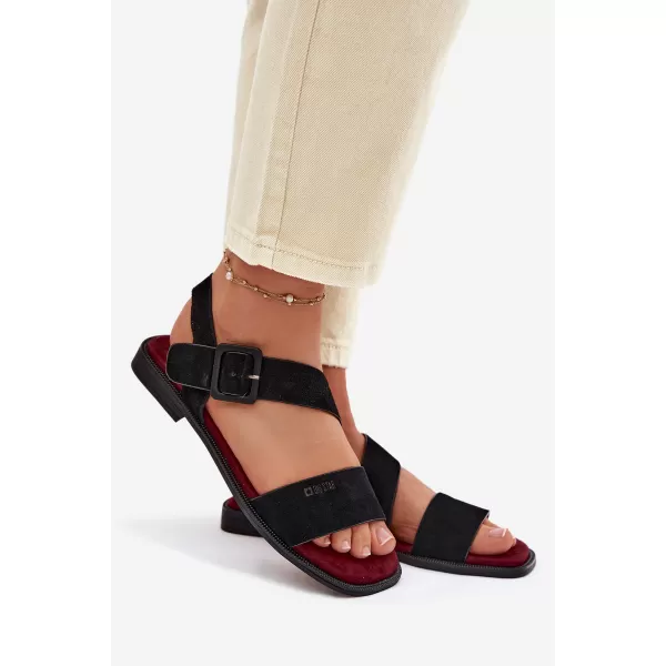  Dámské sandály BIG STAR SHOES TT274490 BLACK 