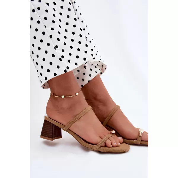  Dámské pantofle BOTO 22-391 KHAKI 