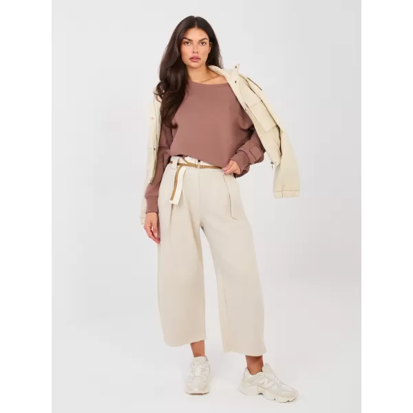  Dámská mikina FACTORY PRICE NS-BL-NS2567.03 BROWN 