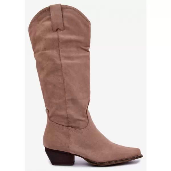  Dámské kovbojky BOTO D-216 BEIGE 