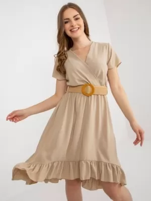 Dámské šaty ITALY MODA DHJ-SK-8358.19 BEIGE