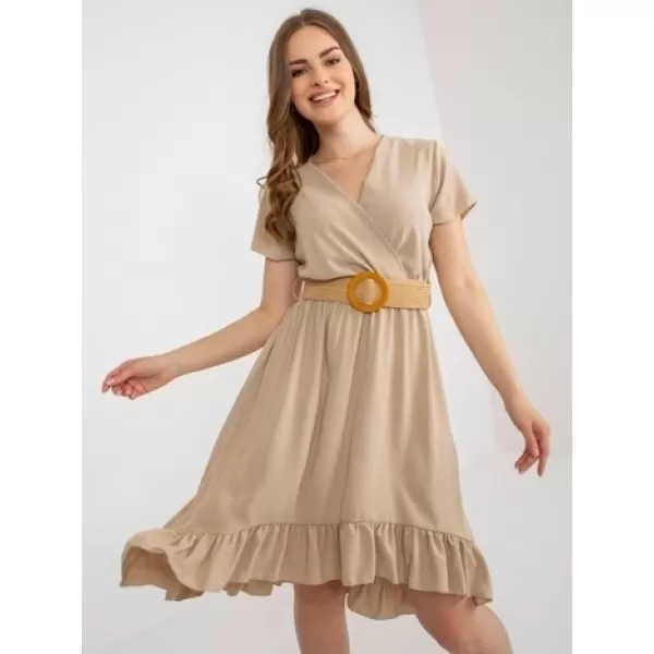  Dámské šaty ITALY MODA DHJ-SK-8358.19 BEIGE 