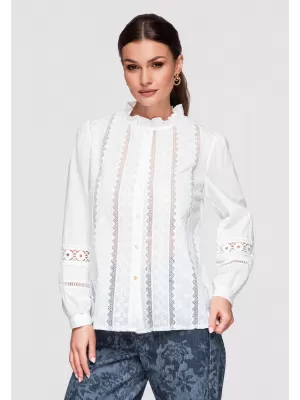 Dámská košile LARICA OW-SH-E0026 WHITE