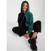 Dámská mikina RUE PARIS RV-BL-8233.32X BLACK AND GREEN