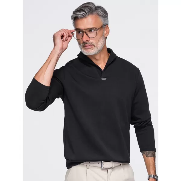  Pánská mikina OMBRE OM-SSNZ-0262 BLACK 