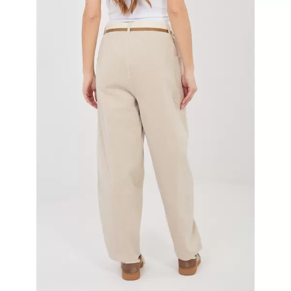  Dámské kalhoty RUE PARIS IT-SP-FL9665.14 LIGHT BEIGE 