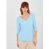 Dámská halenka RUE PARIS RV-BZ-A1189.24 LIGHT BLUE