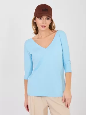 Dámská halenka RUE PARIS RV-BZ-A1189.24 LIGHT BLUE