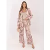 Dámské kalhoty RUE PARIS IT-SP-FL10232.21 DARK PINK