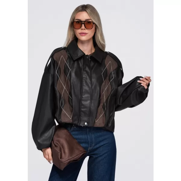  Dámská bunda OMBRE OW-JT-E0004 BROWN 