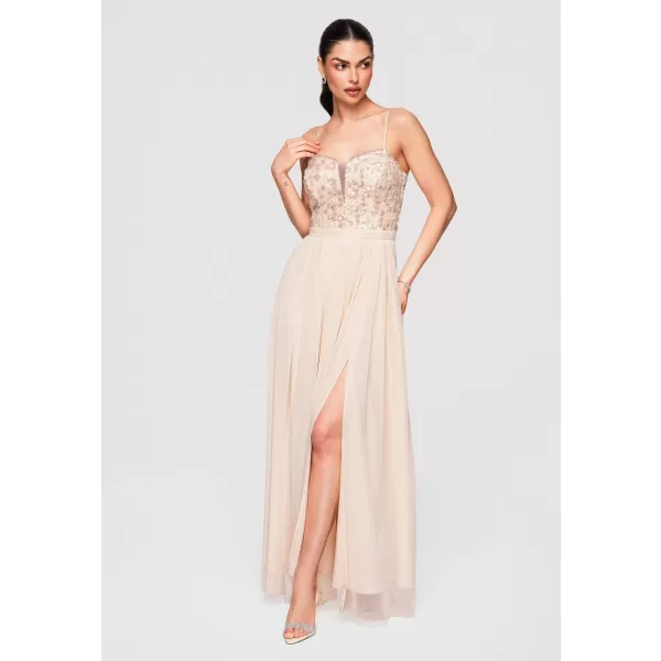  Dámské šaty LARICA LA-OM-DLR339 CREAM 