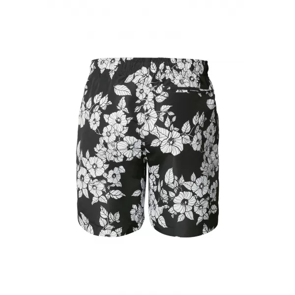  Pánské koupací kraťasy URBAN CLASSICS TB2679 BLACK FLOWERS 