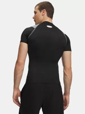 Pánské triko UNDER ARMOUR UA HG ELITE COMP SS 6015382-008 ČERNÁ