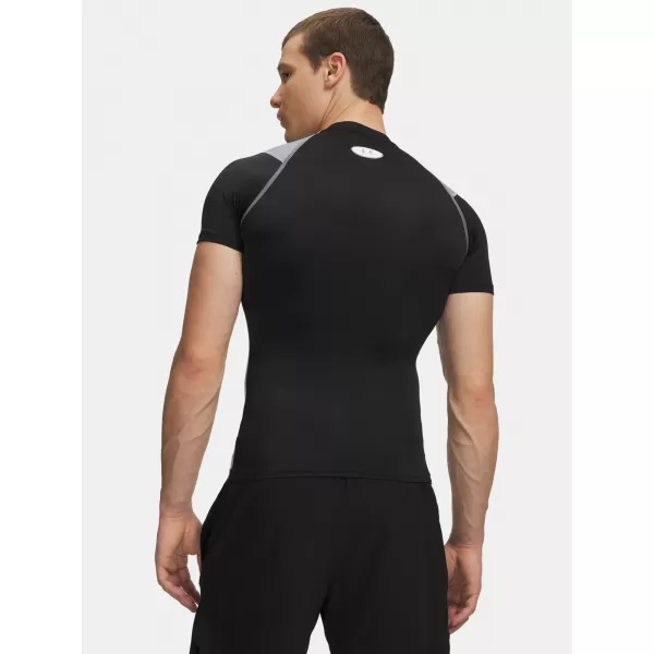  Pánské triko UNDER ARMOUR UA HG ELITE COMP SS 6015382-008 ČERNÁ 