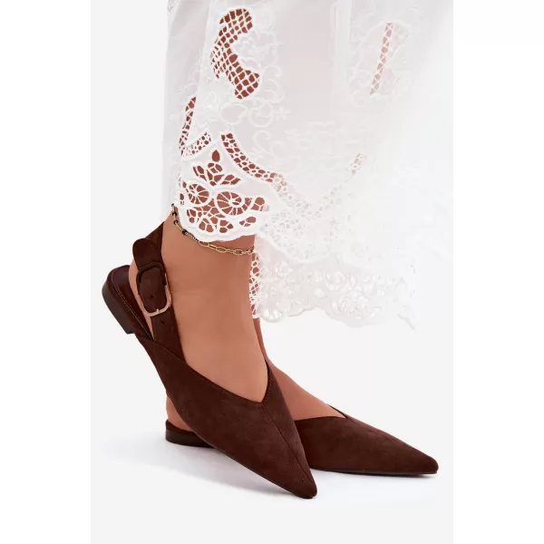  Dámské baleríny BOTO 9755 BROWN 