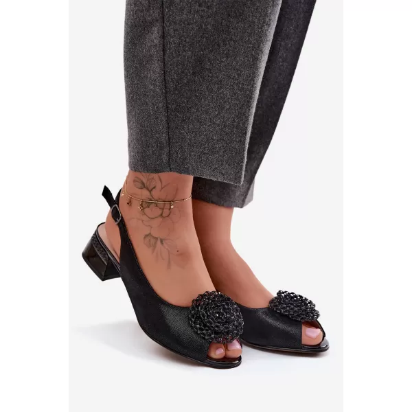  Dámské sandály D&A CR61-3030 BLACK 