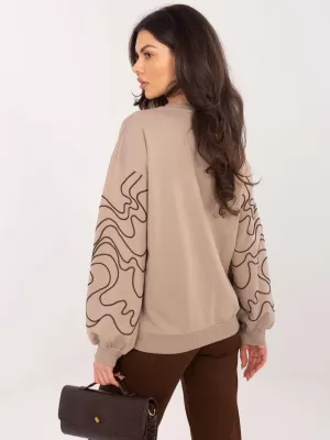 Dámská halenka RELEVANCE RV-BZ-A176.56 DARK BEIGE