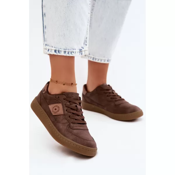  Dámské tenisky BIG STAR SHOES UU274017 BROWN/BEIGE 