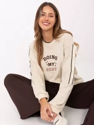 Dámská mikina RELEVANCE RV-BL-A942.62 LIGHT BEIGE