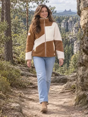 Dámská fleece mikina ALTISPORT IVONA BÉŽOVÁ