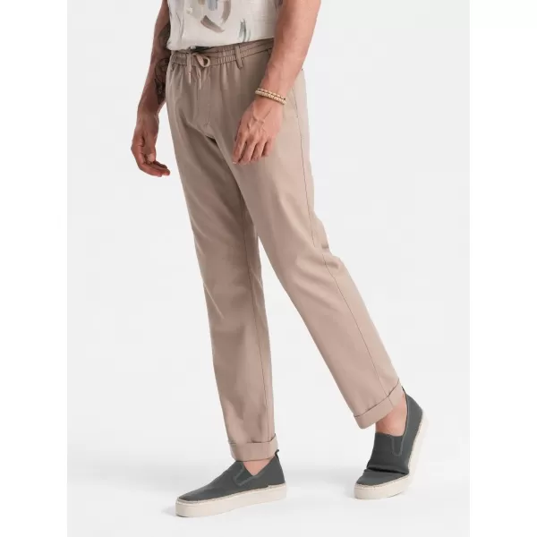  Pánské chino kalhoty OMBRE P1522 BEIGE 