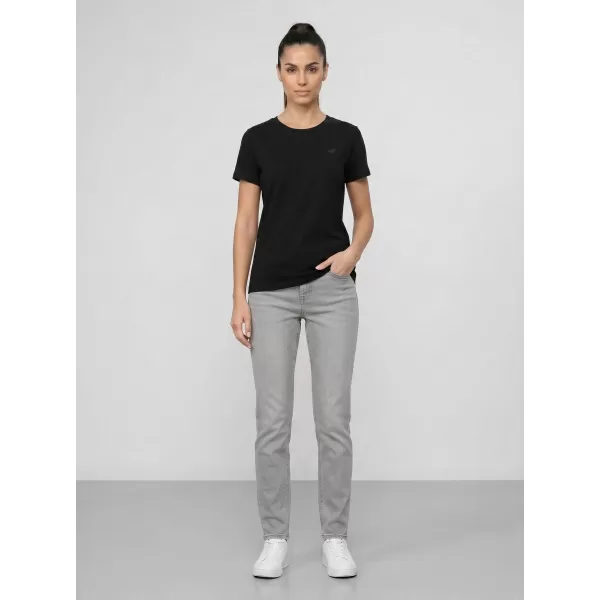  Dámské triko 4F 4FWAW25TTSHF2350 DEEP BLACK 