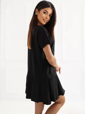 Dámské šaty RUE PARIS RV-SK-A1229.10P BLACK