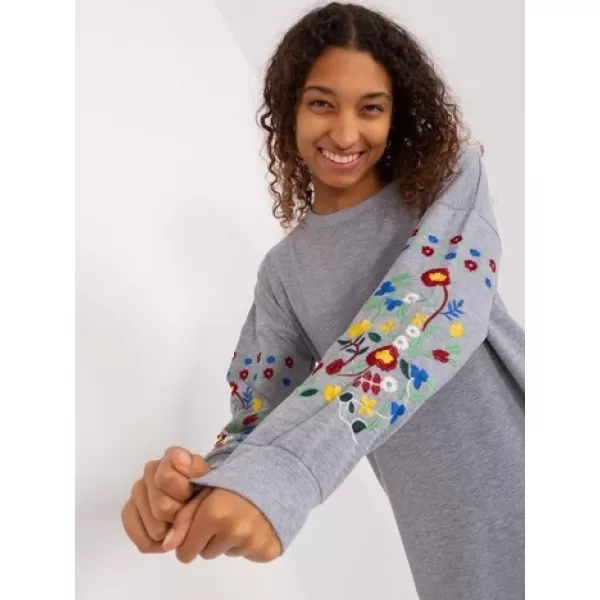  Dámské šaty RUE PARIS RV-SK-8979.94P GRAY 
