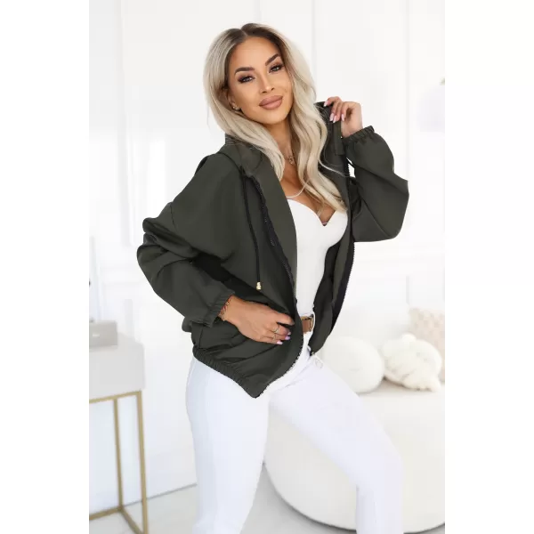  Dámská mikina NUMOCO 691-4 KHAKI 