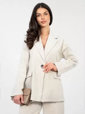 Dámská bunda RUE PARIS IT-MA-FL9958.90 LIGHT BEIGE