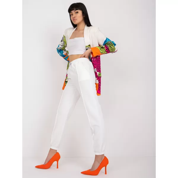  Dámské kalhoty ITALY MODA DHJ-SP-15832.64 WHITE 