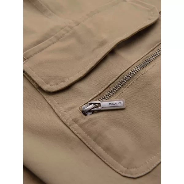  Pánské kalhoty OMBRE P1517 KHAKI 