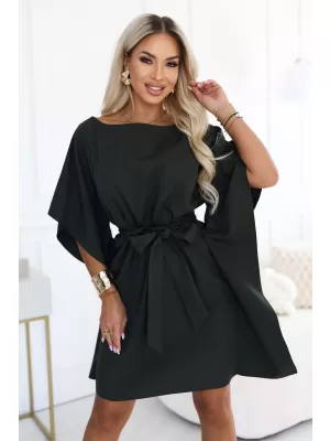 Dámské šaty NUMOCO SOFIA 287-46 TMAVÁ KHAKI