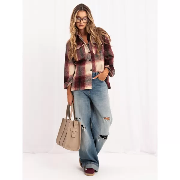  Dámská košile ITALY MODA IR-KS-YY102.66 BURGUNDY 