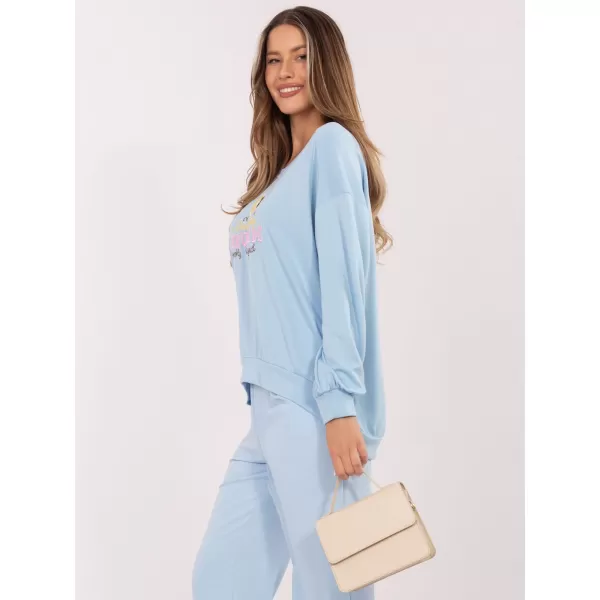  Dámská mikina RUE PARIS RV-BL-A1218.11P LIGHT BLUE 
