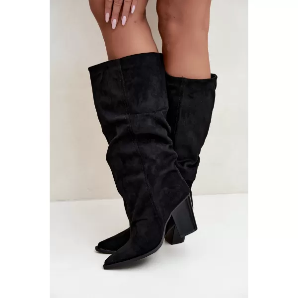  Dámské kozačky BOTO 2598A-1 BLACK MATT 
