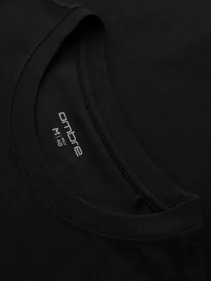 Pánské triko OMBRE OM-TSPT-0257 BLACK