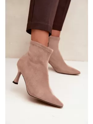 Dámské kotníkové boty BOTO 7107 BEIGE