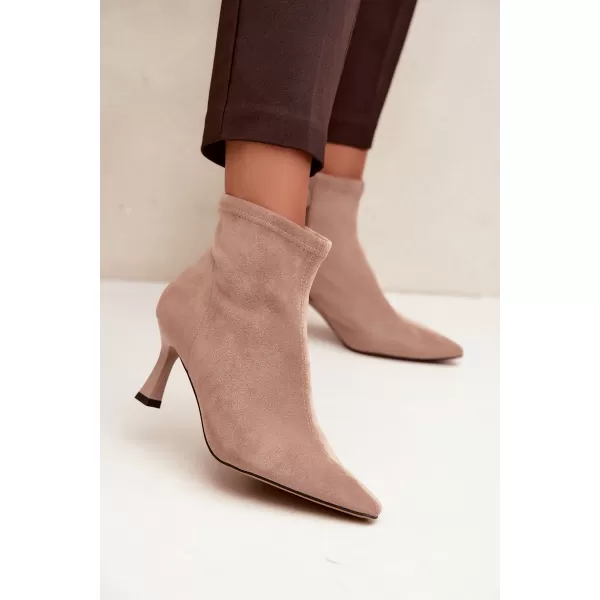  Dámské kotníkové boty BOTO 7107 BEIGE 