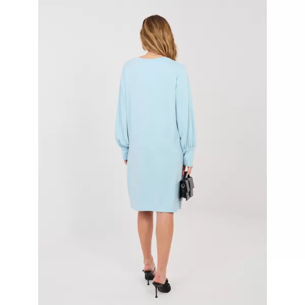  Dámské šaty RUE PARIS RV-SK-A1059.17 LIGHT BLUE 