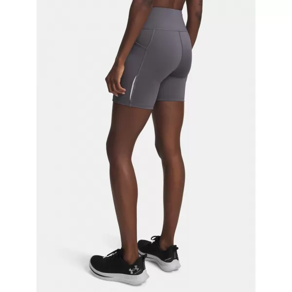  Dámské kraťasy UNDER ARMOUR UA VELOCITI 6IN FITTED SHORT 6009498-025 ŠEDÁ 