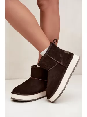 Dámské boty BIG STAR SHOES UU274693 BROWN/BEIGE