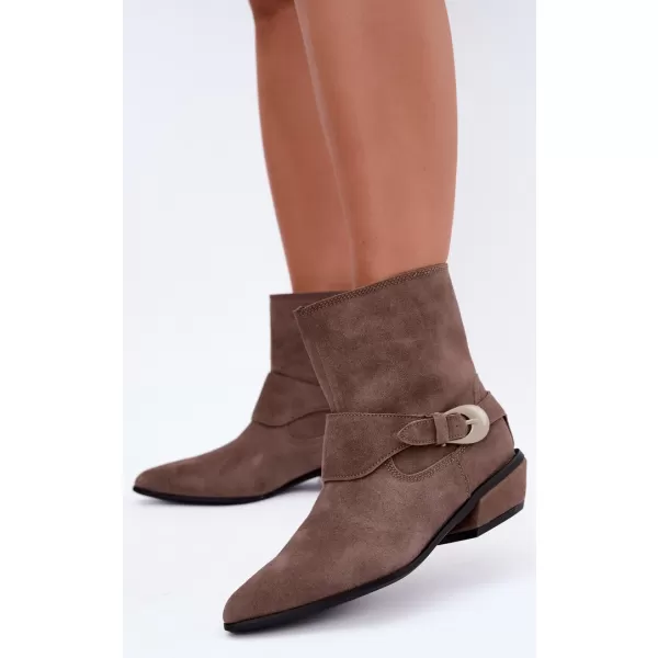  Dámské kovbojky BOTO JJ102P DARK BEIGE 