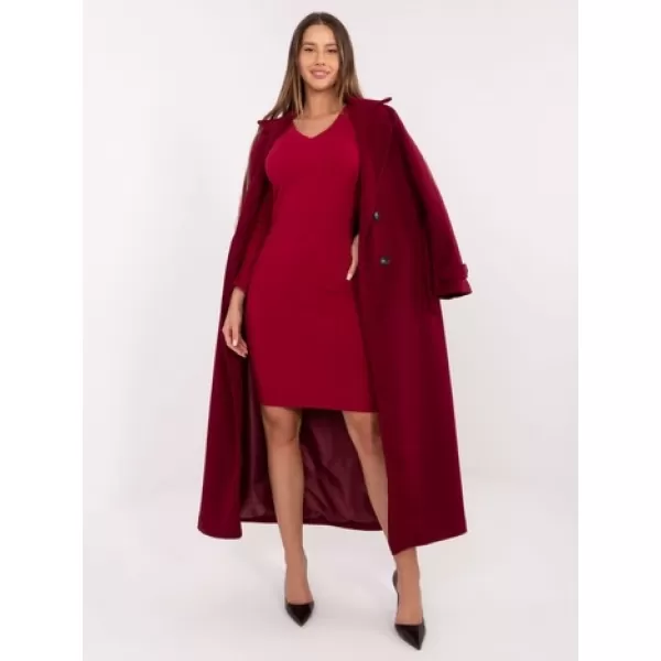  Dámské šaty RUE PARIS RV-SK-A1050.08 BURGUNDY 