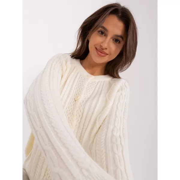  Dámský svetr WOOL FASHION ITALIA AT-SW-2346-2.99P ECRU 