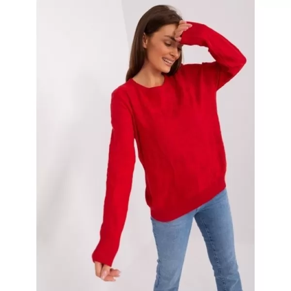  Dámský svetr WOOL FASHION ITALIA AT-SW-2231.99P RED 