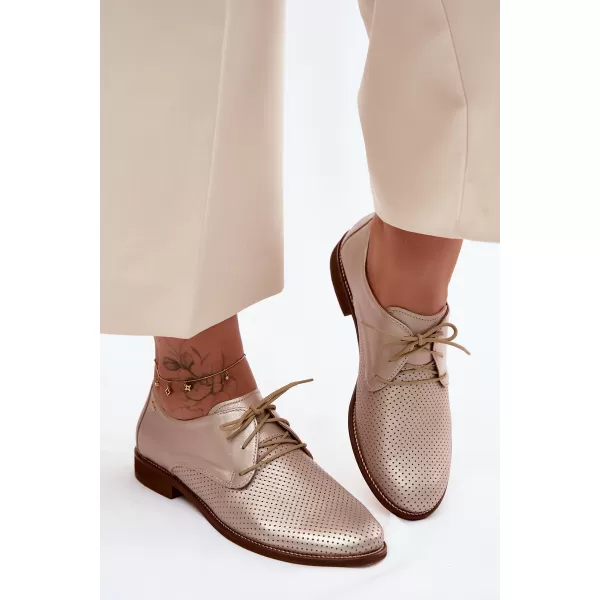  Dámské polobotky ZAZOO 4238/HOGL GOLD 