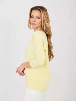 Dámské triko RUE PARIS RV-BZ-A1187.36 BRIGHT YELLOW