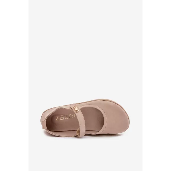  Dámské baleríny ZAZOO 10206 BEIGE 