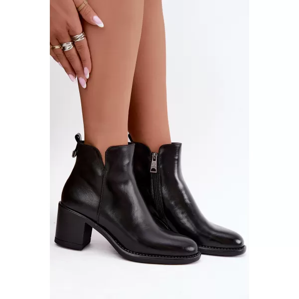  Dámské kotníkové boty VINCEZA 58650 BLACK 